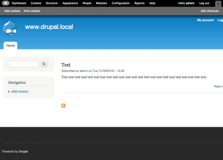 A Drupal 7 site example